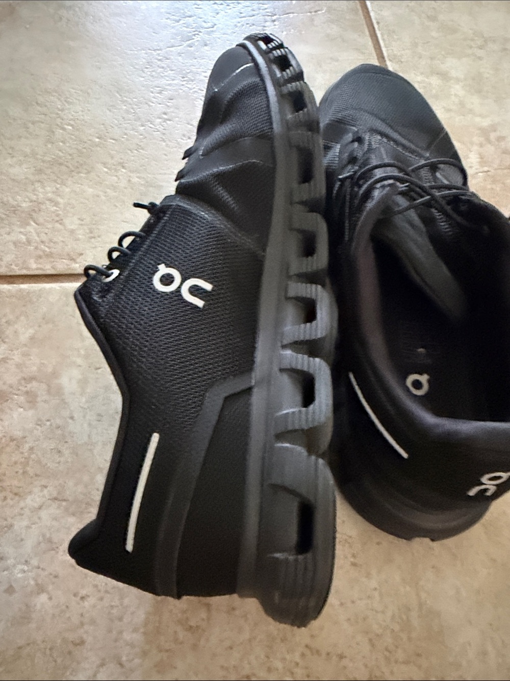 On Running Men's Black Athletic Trail Sneakers